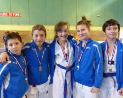 Jordan, Florian, Inès, Céleste et Tom