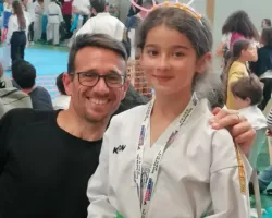 Un maître heureux et la princesse (en or) Leïla :-)