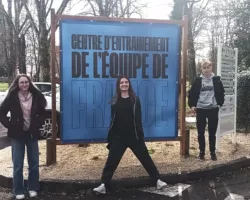 Romane et Maël au Centre d'Entrainement de l'Équipe de FRANCE